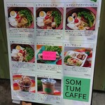 SOM TUM CAFFE - A看板のメニュー