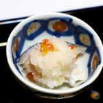 料亭 能登新 - 氷頭なます。さっぱりした酢の物の味わい、コリコリとした食感とコクを感じる