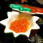 料亭 能登新 - はらこ味噌漬け。皮がぶちん！ぶちん！物凄いハリ、甘い味付けがあとを引く