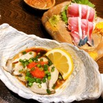 魚大将 うまかっぺや - 料理写真:生牡蠣ポン酢としめさば