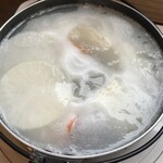 わらかど - 透明だった温泉水が白濁してきた！