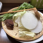Warakado - 野菜。
                        大根が美味しい！