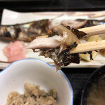 利久庵 - 焼き魚定食（さんま塩焼き）