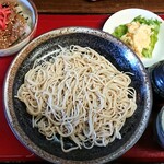 Soba Izakaya Mon - 日替わりセット ¥750*もりそば*日替わり丼(豚丼)*サラダ