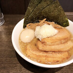 old school 中華そば Miya De La Soul - 背脂煮干しソバ+特製