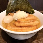 old school 中華そば Miya De La Soul - 背脂煮干しソバ+特製