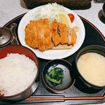 日本酒スローフード方舟 - もち豚のロースかつ定食