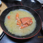 小松屋渚館 - 伊勢海老の殻の味噌汁