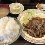 居酒屋 串春亭 - ♪豚肉生姜焼き(大盛)¥600