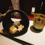 Isaoya - つきだし・瓶ビール