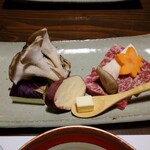 秀月 - 別注文(豊後牛の陶盤焼き)