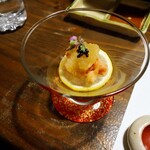 秀月 - 酢肴(みる貝林檎酢掛け)