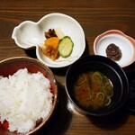 秀月 - 御飯と上腕と香ﾉ物と油味噌