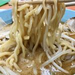 くるまやラーメン - ★そして,此のチャンポン麺の様な,
独特の食感の麺,そして,もやしだ★