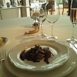 エルガーハウス - シャラン産鴨肉のロティとランド産フォアグラのポワレ カシスソース#2