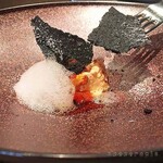 Le Caneton - 柿と胡桃のパルフェ　竹墨のメレンゲ