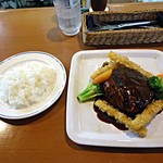 キッチン カトウ - 300ｇのハンバーグとライス