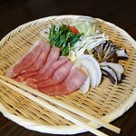 秀月 - 朝御飯(豚しゃぶ)