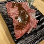 Taishuu Horumon Yakiniku Kemuri - 黒毛和牛A5サーロインたれ焼き