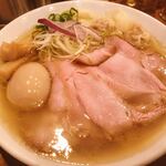 中華そば ココカラサキゑ - 丸鶏特製中華そば(塩) 大盛