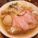 中華そば ココカラサキゑ - 丸鶏特製中華そば(塩) 大盛