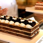 Chez-tani - ソイカフェ（豆乳きな粉のクリームにコーヒーが染み込んだジェノワーズ。コーヒーゼリーのトッピング）