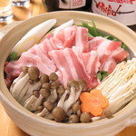 Miyazaki brand pork hotpot with Japanese pepper