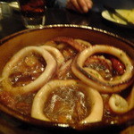 スルメイカのアヒージョ