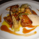 筍とフォアグラのポアレ　ライムの香り1