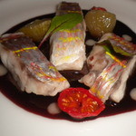 ル シエール - イトヨリのヴァプール エストラゴン風味の赤ワインソース