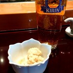 亀喜寿司 - 生ビールで乾杯