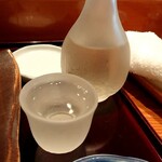 Kameki Zushi - 地酒(冷酒)浦霞500円
