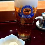 Kameki Zushi - 生ビール(キリン)600円