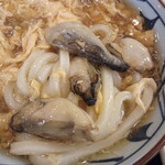 Marugame Seimen - 牡蠣尽くし玉子うどん690円