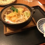 和食れすとらん 天狗 - 海老天鍋焼きうどん