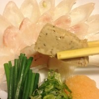 土佐料理 祢保希 銀座店 - クエ薄造り