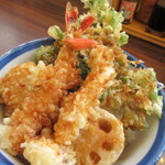 Tendon Tenya - 蟹と帆立の天丼