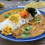 アンドスパイス - ぶり大根のココナッツフィッシュカレー&サンバル(バスマティライスに変更)¥1100