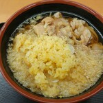 ekisobasobadokoroasaka - 肉そば＋揚玉　５００円
