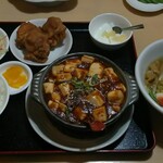 台湾料理 百味鮮 - 『 麻婆豆腐定食 』＋『 セットの塩ラーメン 』