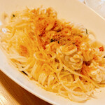 ベッキエッタ - 鱈白子とカラスミのスパゲッティーニ。