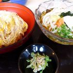 うどん棒 - 玉子丼セット・うどん冷２玉