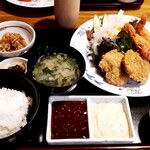 とんかつ亭 天乃家 - ミックス定食(1,870円)