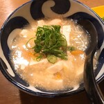 道しるべ - 豆腐の鱈子煮込み