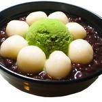 のと路 - 抹茶クリーム白玉ぜんざい