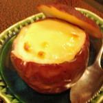 柚木元 - 茸のグラタン、林檎の器で