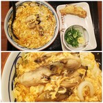 丸亀製麺 - ◆牡蠣づくし玉子あんかけ、かしわ天◆♪