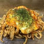 Okonomiyaki Teppanyaki Ikkyuu - ☆ お好み焼きうどん(肉玉うどん入り)(税込650円)