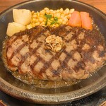 炭焼ステーキくに - 2019ランチワイルドハンバーグ