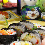 Suppon Fugu Ryourisushi Kappou Tokugetsu - 寿司コース　お造りや天ぷらもお楽しみ頂けます。